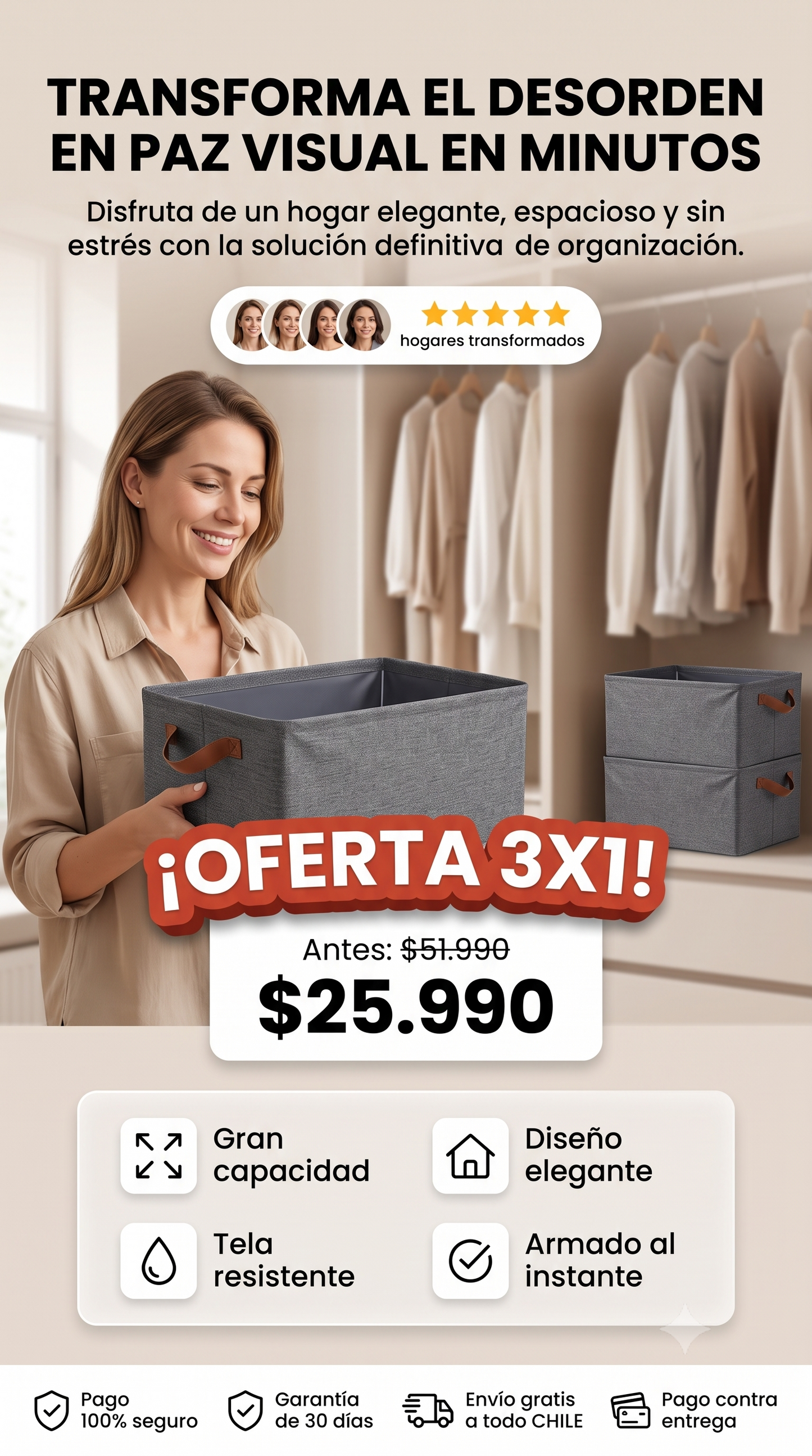 EASYORDER™ - Organizador Plegable 3x1