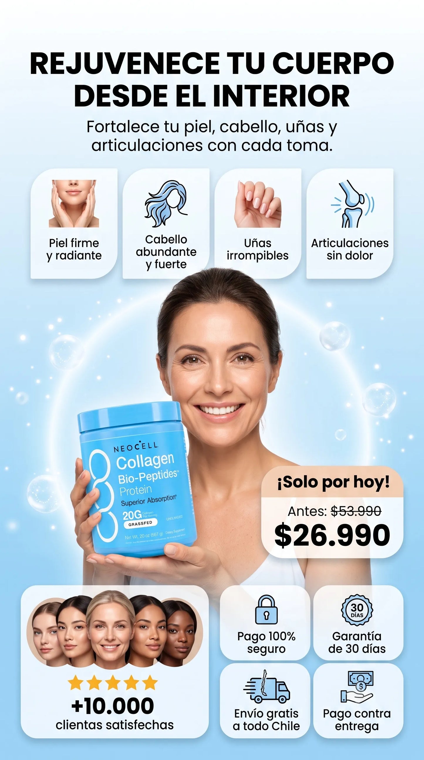 NEOCELL™ Colágeno Premium (567 g) – Rejuvenece tu cuerpo desde el interior