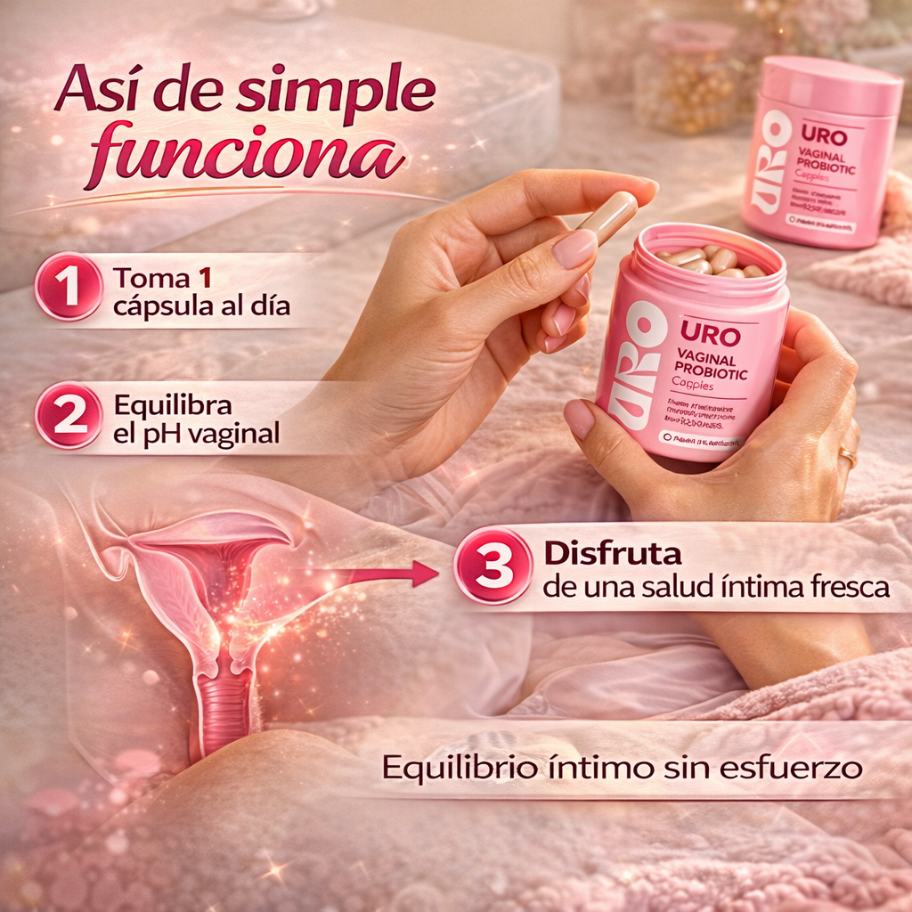 URO VAGINAL PROBIOTICO® 60 capsulas - Recupera tu confianza intima