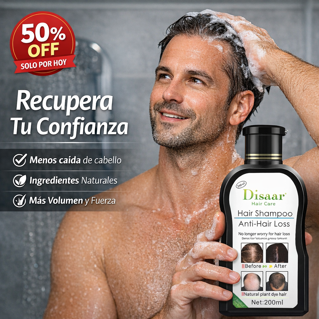 SHAMPOO ANTICAIDA DISAAR® 200 ml - Cuidado natural en base a plantas