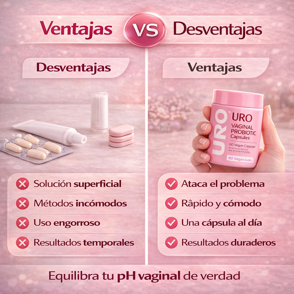 URO VAGINAL PROBIOTICO® 60 capsulas - Recupera tu confianza intima