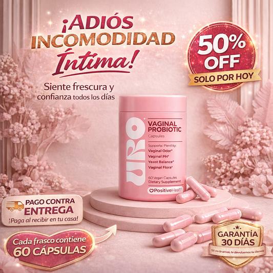 URO VAGINAL PROBIOTICO® 60 capsulas - Recupera tu confianza intima
