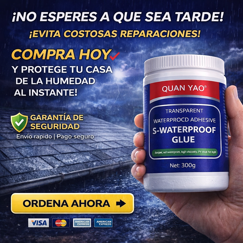 SELLADOR IMPERMEABLE TRANSPARENTE® 300 gr. - Adhesivo para Filtraciones y Grietas