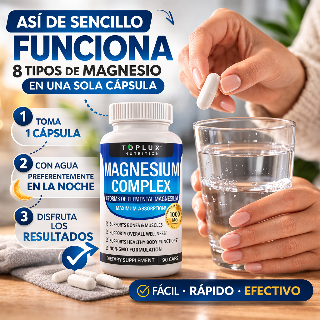 MAGNESIO COMPLEX 1.000 mg ™ (8 en 1)